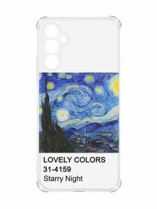 Чохол з потовщеними кутами на Samsung Galaxy A34 5G :: Зоряна ніч (принт 74)