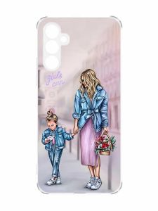 Чохол з потовщеними кутами на Samsung Galaxy A34 5G :: Мама і донька (принт 56)