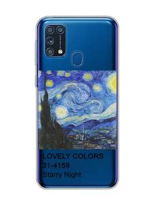 Прозорий чохол на Samsung Galaxy M31  :: Зоряна ніч (принт 74)