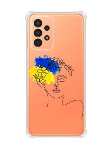 Чохол з потовщеними кутами на Samsung Galaxy A13 4G :: Українка Арт (принт 3)
