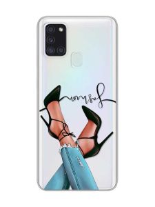 Прозорий чохол на Samsung Galaxy A21s  :: Ніжки (принт 60)