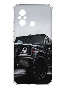 Чохол з потовщеними кутами на Xiaomi Redmi 12C :: Авто чорне (принт 234)