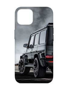 Матовий чохол з червоними боками на Apple iPhone 14 :: Авто чорне (принт 235)