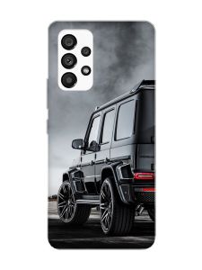 Матовий чохол з рожевими боками на Samsung Galaxy A53 4G/5G :: Авто чорне (принт 235)