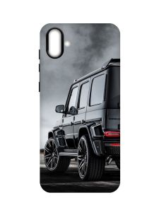 Матовий чохол з чорними боками на Samsung Galaxy A04 :: Авто чорне (принт 235)