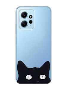 Прозорий чохол на Xiaomi Redmi Note 12 4G :: Котик (принт 119)