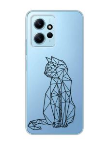 Прозорий чохол на Xiaomi Redmi Note 12 4G :: Котик (принт 124)