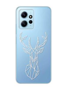 Прозорий чохол на Xiaomi Redmi Note 12 4G :: Олень (принт 129)