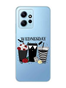 Прозорий чохол на Xiaomi Redmi Note 12 4G :: Коктейлі. Венздей (принт 216)