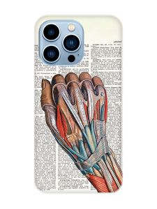 Магнітний чохол на iPhone 13 Pro Max із підтримкою MagSafe :: Анатомія руки (принт 298)