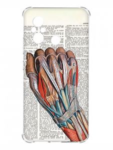 Чохол з потовщеними кутами на Xiaomi Redmi 12C :: Анатомія руки (принт 298)