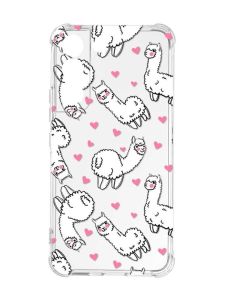 Чохол із потовщеними кутами на Samsung Galaxy S22 :: Лами (принт 95)