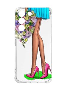 Чохол із потовщеними кутами на Samsung Galaxy S22 :: Квітковий настрій (принт 226)