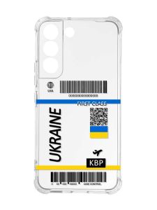 Чохол із потовщеними кутами на Samsung Galaxy S22 :: Авіаквиток Україна (принт 262)