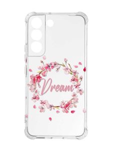 Чохол із потовщеними кутами на Samsung Galaxy S22 :: Віночок з сакури (принт 284)