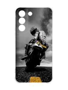 Чохол із потовщеними кутами на Samsung Galaxy S22 :: Мото (принт 69)