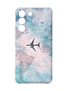 Чохол із потовщеними кутами на Samsung Galaxy S22 :: Подорожі. Карта (принт 317)