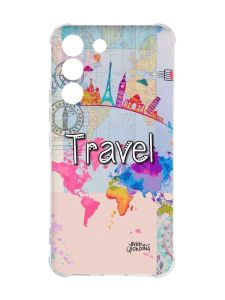 Чохол із потовщеними кутами на Samsung Galaxy S22 :: Подорож. Travel (принт 321)