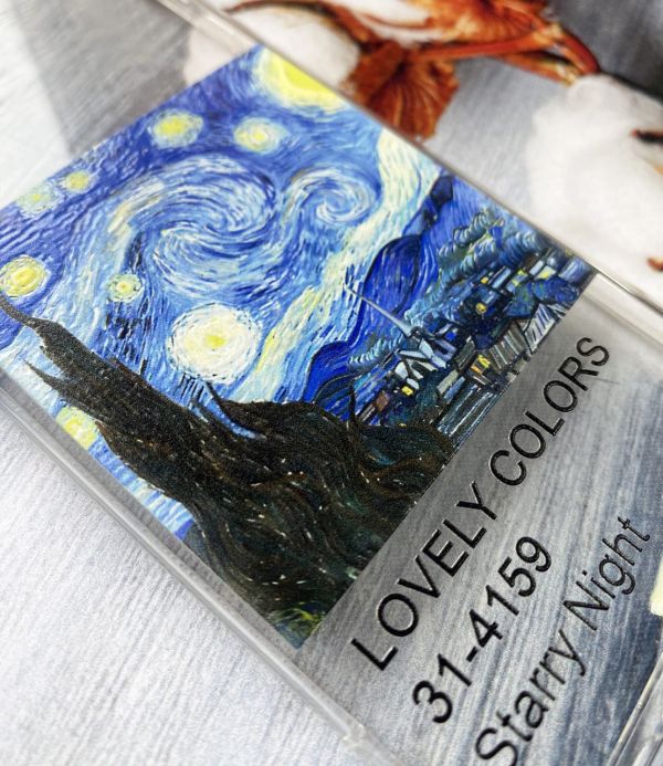 Прозорий чохол із захистом камери на iPhone 14 рельєфний дизайн Зоряна ніч принт 74