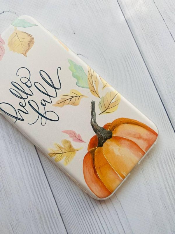 Чохол на iPhone 12 mini дизайн Привіт, осінь принт 111