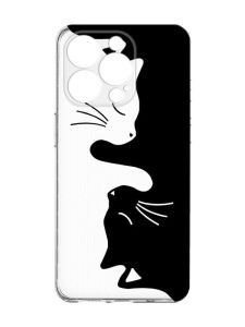 Чохол із захистом камери на  iPhone 15 Pro :: Котики (принт 118)