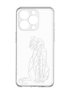 Чохол із захистом камери на  iPhone 15 Pro :: Котик (принт 125)