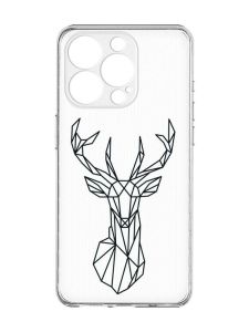 Чохол із захистом камери на  iPhone 15 Pro :: Олень (принт 128)