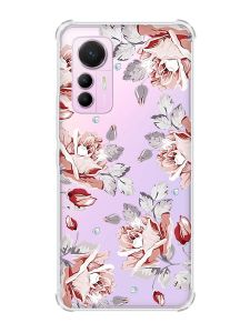 Чохол з потовщеними кутами на Xiaomi 12 Lite :: Фон Троянди (принт 273)