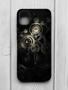 Матовий чохол з чорними боками на Samsung Galaxy A04E/A042 :: Механізм (принт 238)