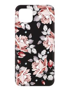 Матовий чорний чохол на Samsung Galaxy A12 :: Фон Троянди (принт 273)