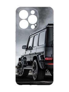 Чохол із захистом камери на  iPhone 15 Pro :: Авто чорне (принт 235)