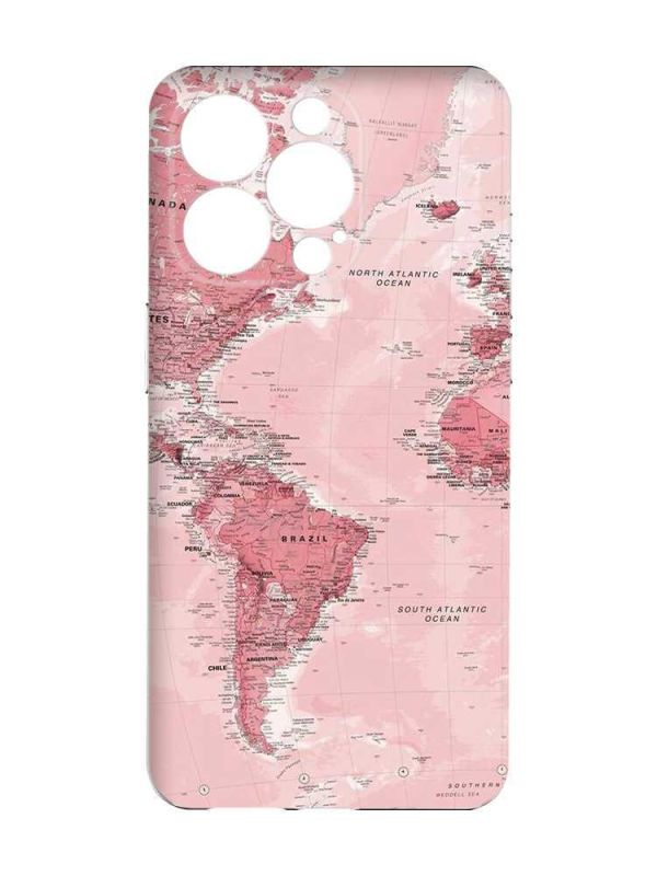 Чохол із захистом камери на  iPhone 15 Pro :: Карта. Подорожі (принт 319)