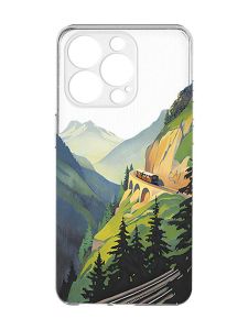 Прозорий чохол із захистом камери на iPhone 15 Pro Max :: Пейзаж. Гори (принт 87)