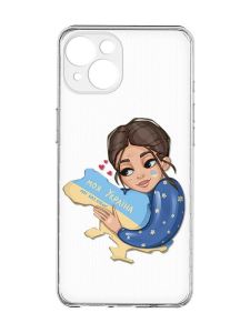 Прозорий чохол із захистом камер на iPhone 15 :: Моя Україна (принт 2)