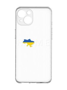 Прозорий чохол із захистом камер на iPhone 15 :: Дім Україна (принт 73)