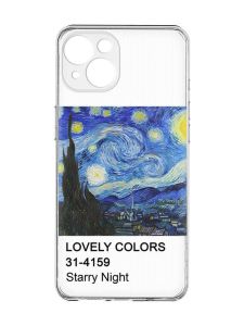 Прозорий чохол із захистом камер на iPhone 15 :: Зоряна ніч (принт 74)