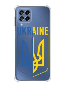 Чохол з потовщеними кутами на Samsung Galaxy M53 (M536) 5G :: Тризуб (патріотичний принт 254)