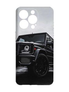 Чохол із захистом камери на iPhone 15 Pro Max :: Авто чорне (принт 234)