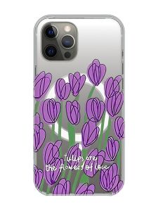 Магнітний чохол на iPhone 12 Pro Max із підтримкою MagSafe :: Тюльпани (принт 265)