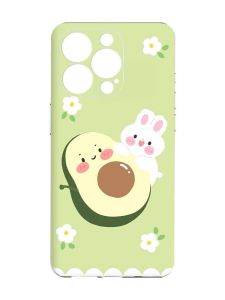 Чохол із захистом камери на iPhone 15 Pro Max :: Авокадо і зайченя (принт 311)