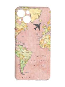 Чохол із захистом камер на iPhone 15 :: Подорожі. Карта (принт 320)