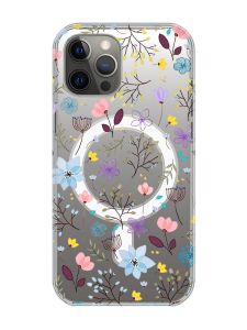 Магнітний чохол на iPhone 12 Pro Max із підтримкою MagSafe :: Квітковий фон (принт 267)