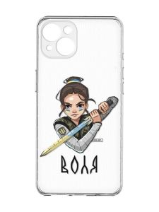 Прозорий чохол із захистом камер на iPhone 15 Plus :: Українська захисниця (принт 169)