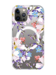 Магнітний чохол на iPhone 12 Pro Max із підтримкою MagSafe :: Квітковий малюнок (принт 272)