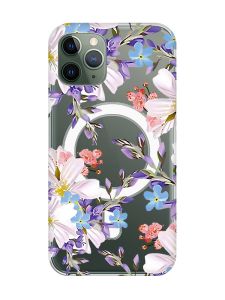 Магнітний чохол на iPhone 12/12 Pro із підтримкою MagSafe :: Квітковий малюнок (принт 272)