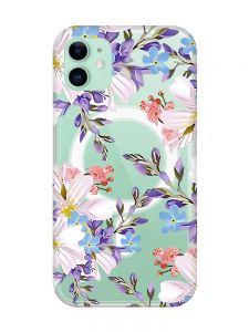 Магнітний чохол на iPhone 11 із підтримкою MagSafe :: Квітковий малюнок (принт 272)