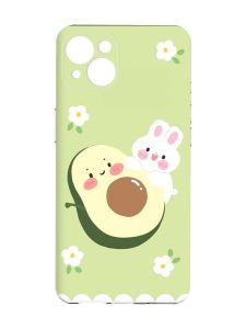 Чохол із захистом камер на iPhone 15 Plus :: Авокадо і зайченя (принт 311)