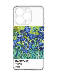 Чохол із захистом камери на  iPhone 15 Pro :: Іриси (принт 75)