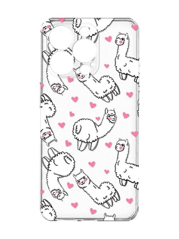 Чохол із захистом камери на  iPhone 15 Pro :: Лами (принт 95)