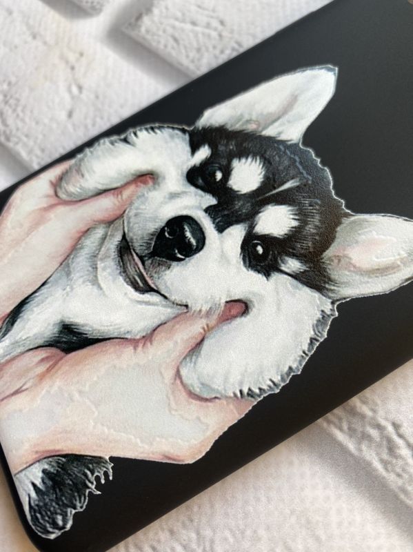 Матовий чорний чохол на Samsung Galaxy M30s/M21 :: Мордочка (принт 121)